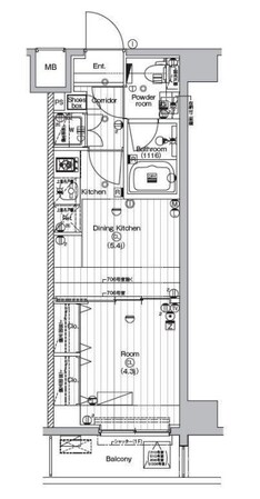 ザ・プレミアムキューブＧ潮見の物件間取画像